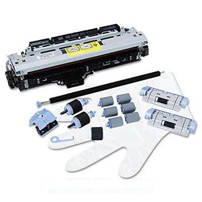 HP Maintenance kit (220 VAC) - Includes separation pad, pick-up rollers, pick-up and feed rollers, transfer roller, fuser for 220 VAC operation, gloves, tool (hook), and an instructions guide - W124672263