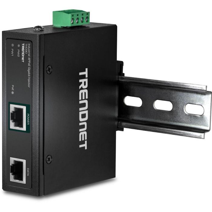 TRENDnet TI-IG90 Hardened Industrial 90W Gigabit 4PPoE Injector - W124376216