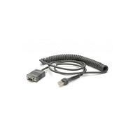 Zebra RS232/DB9 Female Connector, 2.8m Coiled, Power Pin 9, -30C - W124347299