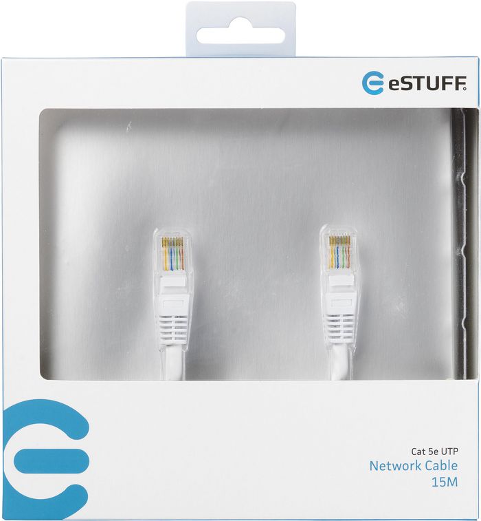 eSTUFF UTP CAT 5e Ethernet cable 15m - W124349453