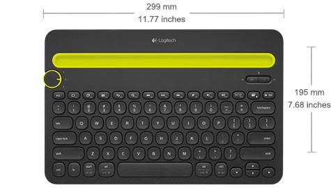 Logitech Bluetooth Multi-Device Keyboard K480 - W124339143