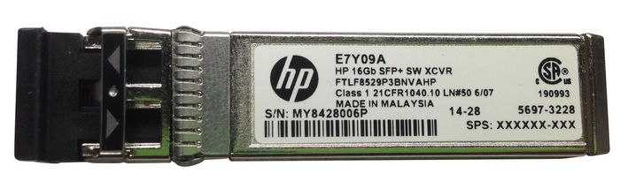 Hewlett Packard Enterprise 16GB SFP+ Short Wave 1-pack Extended Temperature Transceiver - W124389748