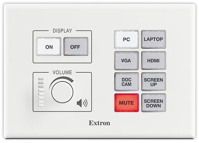 Extron eBUS Button Panel with 10 Buttons - US 3-Gang - W124392826