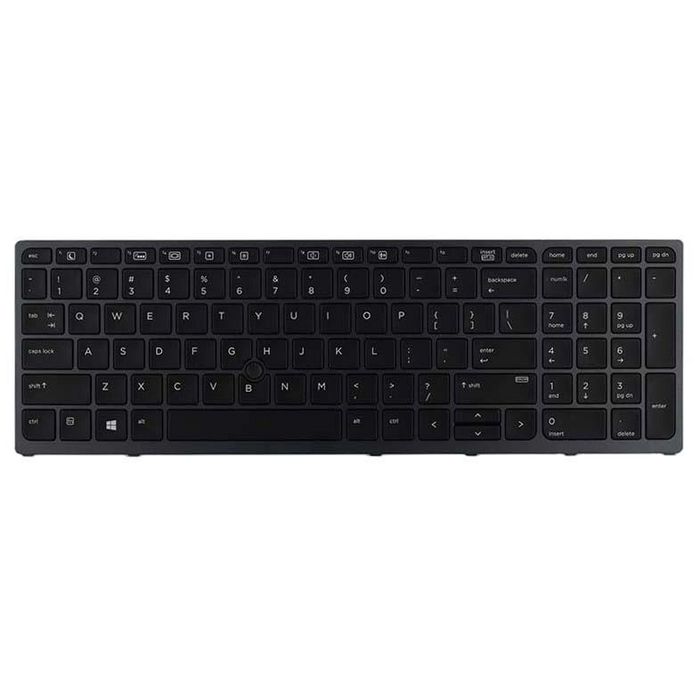 HP Keyboard (Italy), Black - W124393705