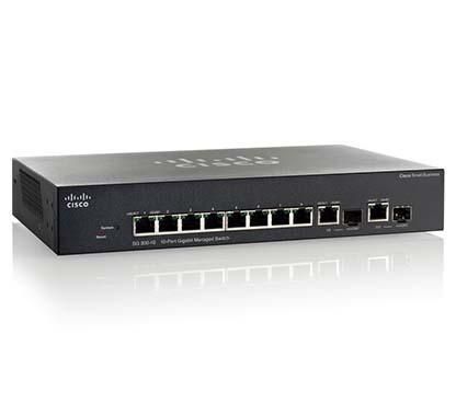 Cisco SB 8x Gigabit Ethernet, 2 x combo mini-GBIC, 20Gbps, 14.88mpps, VLAN, IPv6, SNMP, 16K MAC table, PoE 62W - W126206949