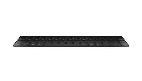 HP Keyboard (French), Black - W124360326