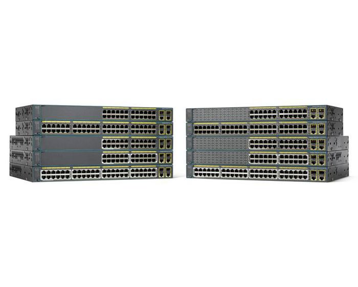 Cisco Catalyst 2960-Plus switch, 24 x 10/100 Ethernet Ports, 2 dual mode Uplinks, LAN Lite, 123 W PoE - W127060987