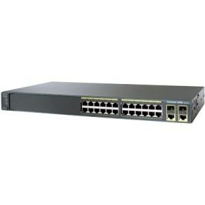 Cisco 65.5 mpps, 24 RJ-45 10/100/1000 PoE+, 2x 10 Gigabit Ethernet SFP+ or 2 1 Gigabit Ethernet SFP, 370W PoE, LAN Base image - W124386537