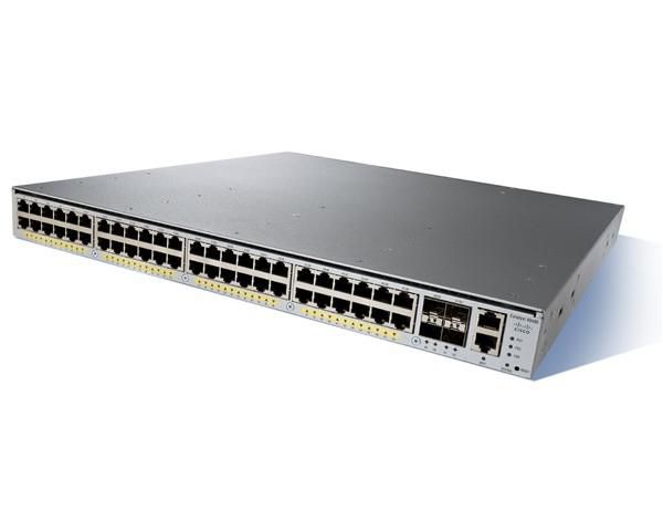 Cisco 48x 10/100/1000(RJ45)+4x10GbE(SFP+), L2/L3, 1RU, IP Base IOS, AC p/s, 1000 MHz, 1024 MB, 8.62 kg - W124378732