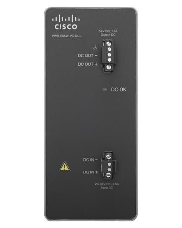 Cisco DC, 54VDC power module to support 65 watts for PoE/PoE+ modules, 18-60 VDC input, 54VDC/1.2 Amp output, 0.54 kg - W128211358