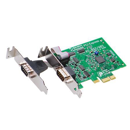 Brainboxes 2 x RS422/485 Low Profile PCI Express Serial Port Card - W124390540