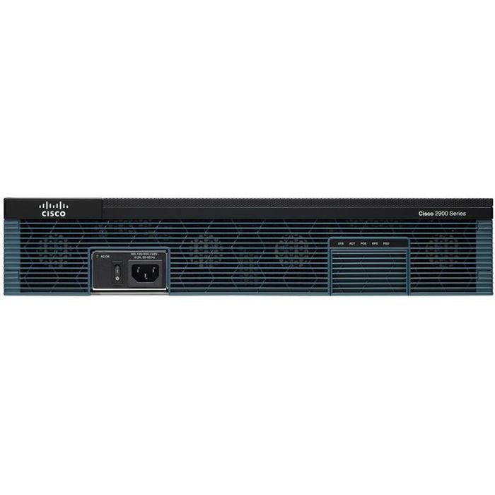 Cisco 3 x RJ-45, 1 x ISM, 4 x EHWIC, 512 MB, 256 MB Flash, 1 x SFP, USB 2.0, Serial, 100 - 240 V, 2RU, Double-Wide Service Module Slot, 13.2 kg, Voice Sec. Bundle, PVDM3-32, UC and SEC License PAK - W124389417
