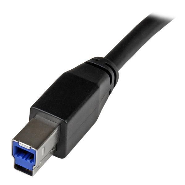 StarTech.com StarTech.com Câble USB 3.0 actif USB-A vers USB-B de 10 m - Cordon USB A vers B - USB 3.1 Gen 1 (5 Gb/s) - M/M - Noir - W124383806