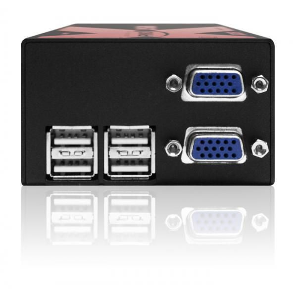 Adder X-USB PRO MS, 1920x1200 60 Hz, VGA, USB B, RJ-45, 3.5mm, USB A, 100-240V AC 50/60 Hz - W124391085