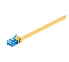 MicroConnect CAT6a U/UTP FLAT Network Cable 1m, Yellow - W124377406