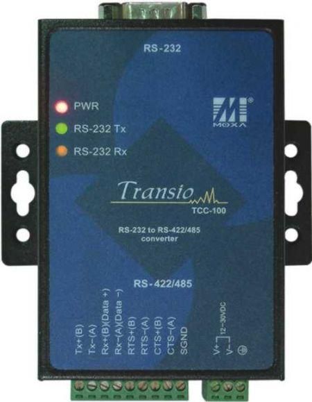 38449, Moxa TCC-100I Isolated RS-232 - RS-422/485 Converter | EET