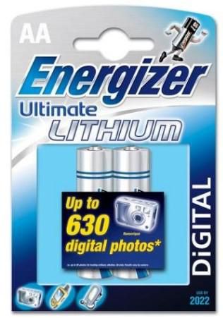 Energizer Ultimate Lithium AA Batteries, 2 Pack, Blister - W124327864
