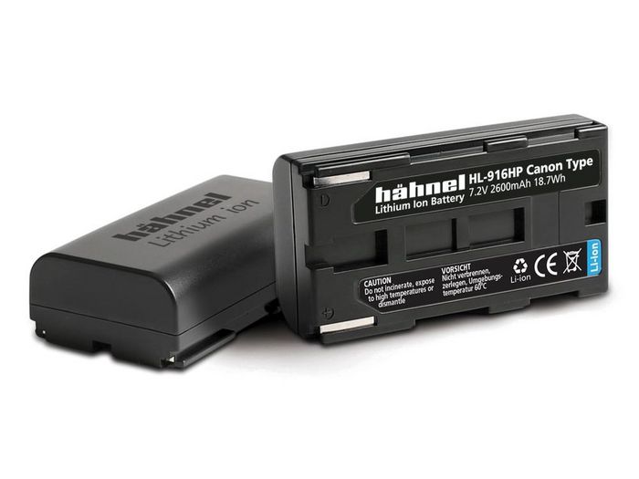 Hähnel HL-916HP for Canon Digital Cameras CAPACITY 2600mAh, 7.2V, 18.7Wh Replacement for BP-911 / 916 - W124384689