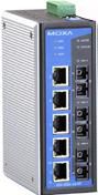 Moxa Entry-level managed Ethernet switch with 5x 10/100BaseT(X) ports, 3x 100BaseFX single-mode ports SC, 0 - 60°C - W124415044