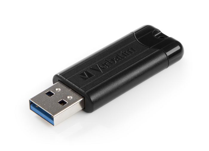 Verbatim PinStripe, USB 3.0, 64GB, Black - W124421947