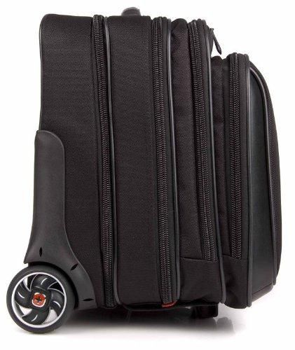 Wenger PATRIOT 17" 2-Piece Business Set with Telescopic Trolley Handle, Overnight Compartment, with matching 15.4" laptop case and Lockable Zippers, Black - W124427129