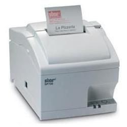Star Micronics SP712MC High Speed, Clam-shell 9-pin Printhead Matrix Receipt Printer, Tear Bar, Parallel Interface, White Case, EU Version - W124411380