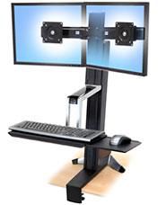 Ergotron WorkFit-S, Dual Sit-Stand Workstation - W124408990