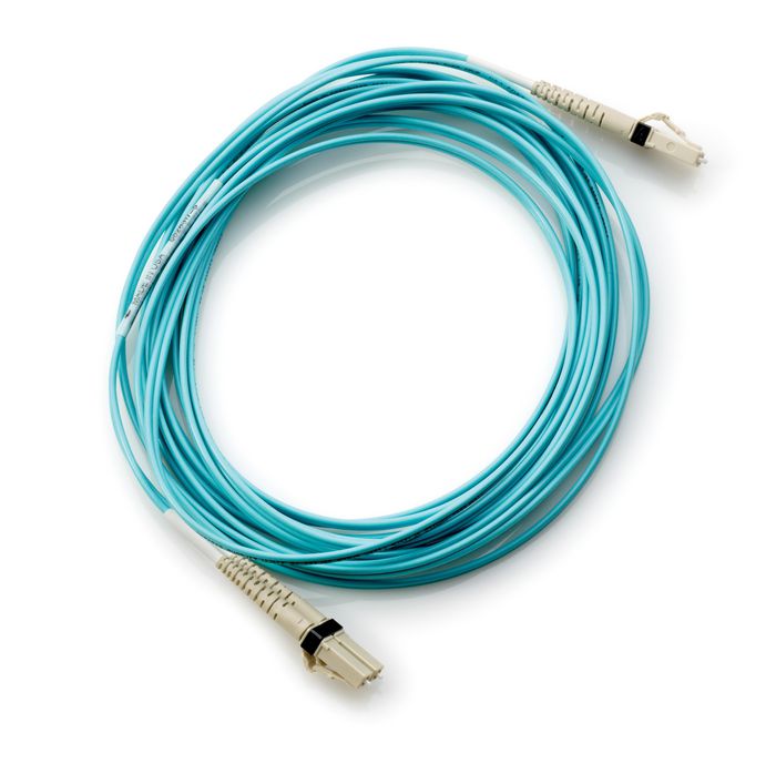 Hewlett Packard Enterprise HP 15m Multi-mode OM3 50/125um LC/LC 8Gb FC and 10GbE Laser-enhanced Cable 1 Pk - W124672119