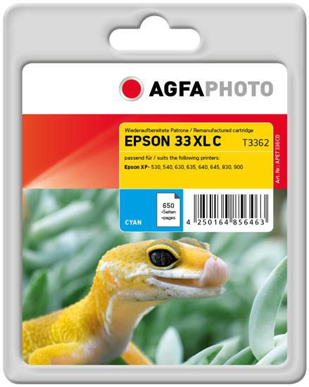 AgfaPhoto Ink Cartridge for Epson Expression Premium XP-530, Cyan, 650 pages - W124445197