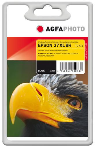 AgfaPhoto Ink Black 27 XL, T2711 - W124445196