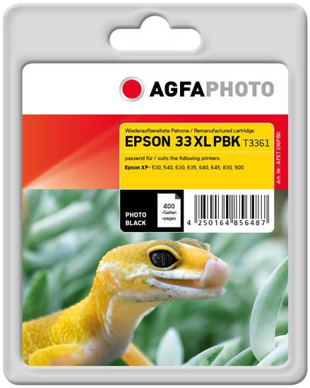 AgfaPhoto Ink Cartridge for Epson Expression Premium XP-900, 400 photos, Photo Black - W124445198