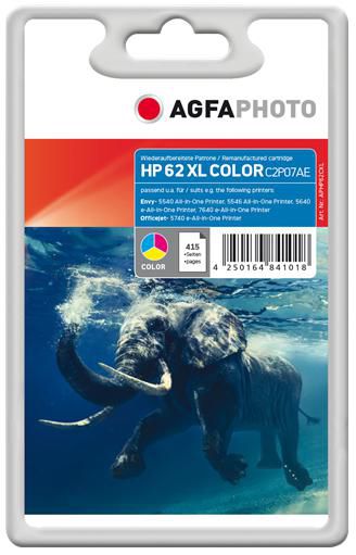 AgfaPhoto Ink Color HP No. 62 XL - W124445213