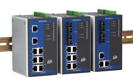 Moxa EDS-505A Industrial Managed Redundant Ethernet Switch with 5 10/100BaseT(X) ports, 0 to 60°C - W124413720