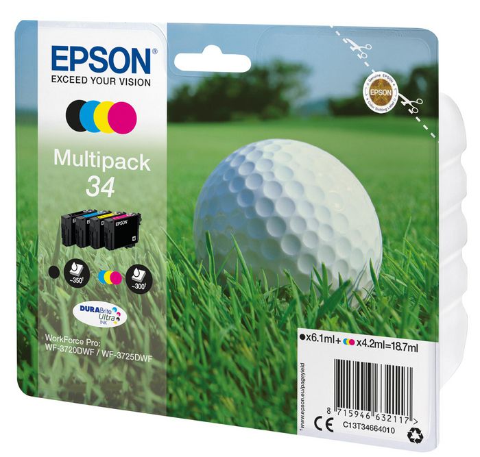 Epson Multipack 4-colours 34 DURABrite Ultra Ink - W124446579