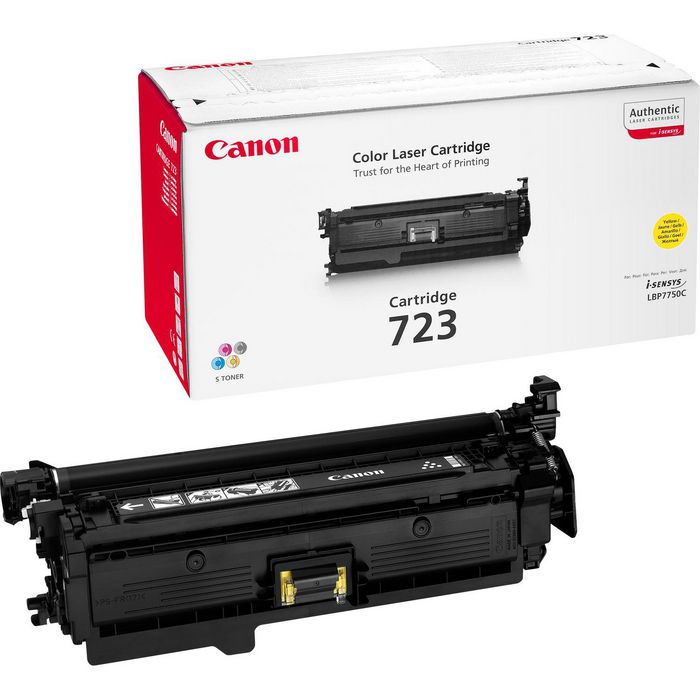 Canon 723Y toner cartridge, 8.500 pages, Yellow - W124407159