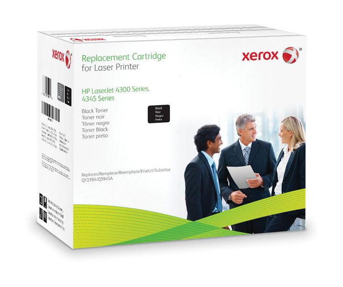 Xerox Black toner cartridge. Equivalent to HP Q1339A. Compatible with HP LaserJet 4300 - W124394160