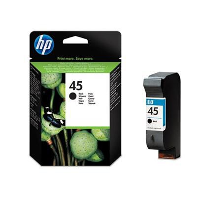 HP HP 45 Large Black Inkjet Print Cartridge - W124523484