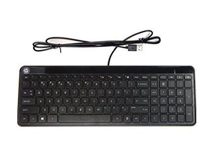 HP Multimedia Wired Keyboard, Black - W124434874