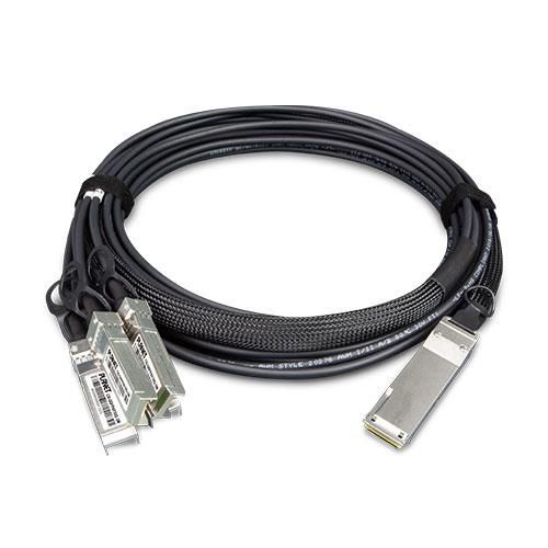 Planet 40G QSFP+ to 4 10G SFP+ Direct Attached Copper Cable, 3m - W124447121