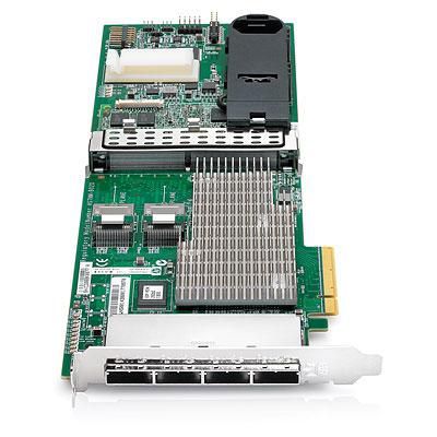 Hewlett Packard Enterprise Smart Array P812 controller board - PCIe x8 SAS controller - Has two internal x4 mini-SAS port and four external x4 mini-SAS port - Supports up to 108 drives across 24 ports - Does not include memory or backup power - W124924451EXC