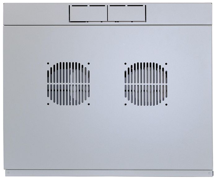 Intellinet 19" Double Section Wallmount Cabinet, 9U, 600mm depth, Flatpack, Grey - W124932728