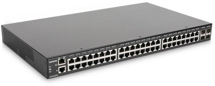 Lenovo 1U, 48 x 1GB LAN, 4 x SFP/SFP+, 1 x RS-232, 1 x RJ-45 (Management), 3.8 kg - W125034701