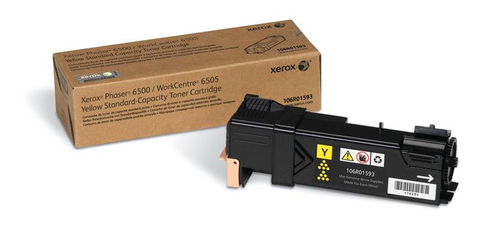 Xerox Xerox Genuine Phaser 6500 / WorkCentre 6505 Yellow Standard Capacity Toner Cartridge - 106R01593 - W124797690
