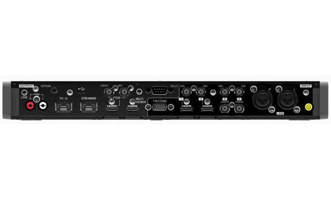 Sony 8 Primary Video inputs ＋ Title, 4 Channel, AVC/RTMP, AVCHD, SDI, HDMI, BNC , D-Sub, RJ-45, USB 2.0, 3.5mm, 362x43.5x206 mm - W124891874