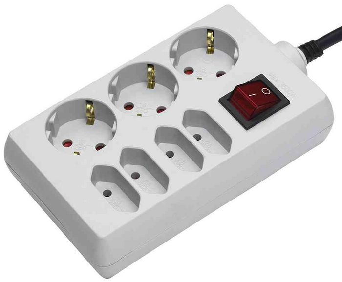 Brennenstuhl Power extension 7 AC outlet(s) Indoor White - W124901969