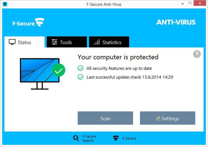 F-Secure Anti-Virus, PC/Mac, 1Y, 3U, ESD - W124892757