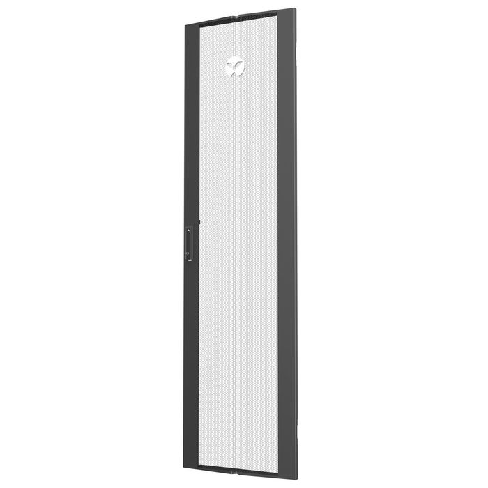 Vertiv 42U x 600mm, Wide Single Perforated Door, Black, 1x - W124578087