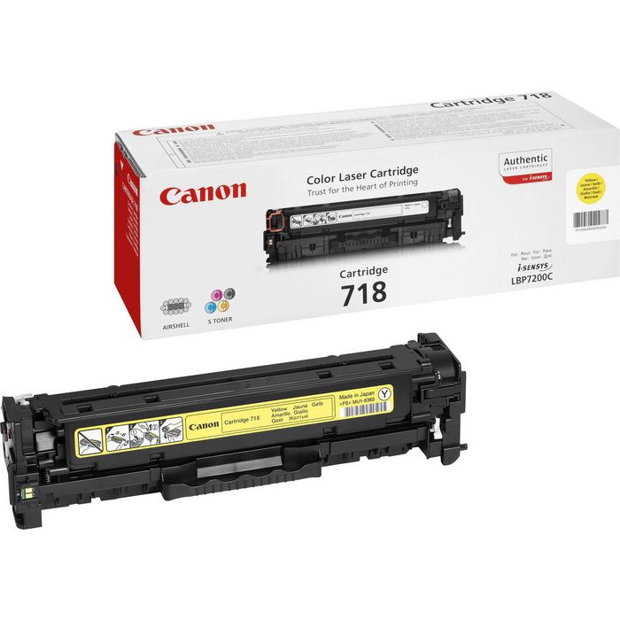 Canon LBP 7200Cdn Toner Cartridge 718 - Yellow - W125106867