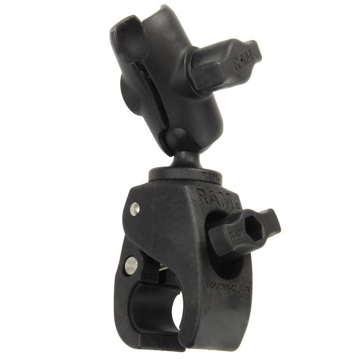 RAM Mounts RAM Tough-Claw Small Clamp Mount with Double Socket Arm - W124470557