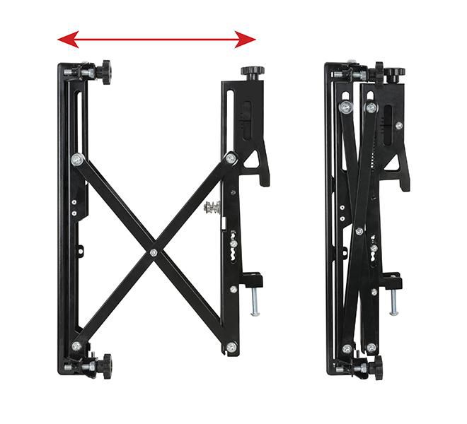 B-Tech System X Universal Pop-Out Interface Arms With Micro-Adjustment - VESA 400, max 65", max 50 kg - W124589461